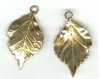 1 27x16mm Anti-Tarnish Brass Leaf Pendant