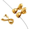 1 10mm Anti-Tarnish Brass Plain Bail with 8mm loop