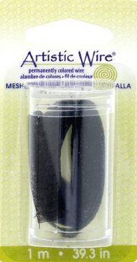 10mm Black Artistic Wire Metallic Mesh