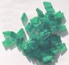 100 10x4mm Transparent Medium Green Atlas Beads