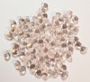 100 4x6mm Transparent Pink Drop Beads
