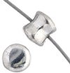 44 4x6mm Crystal Labrador Full Coat Glass Pellet Beads