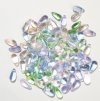 50 5x10mm Transparent Spring Pastel Mixed Drop Beads