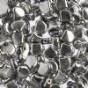 10 Grams 7.5mm Full Labrador Silver Czech Glass Ginko Leaf Beads