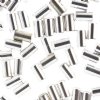 80Pcs Beadalon Silver Plated Crimp Tubes for .5mm Stretch Cord