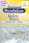 Beadalon Large Quick Links - Silver Plated