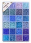 Bead Box Mix - 8/0 300 grams Glass Seed Beads - Blue Serenity
