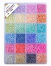 Bead Box Mix - 8/0 300 grams Glass Seed Beads - Vibrant Pastels