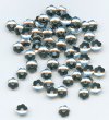 100 4mm Scalloped Edge Gunmetal Bead Caps