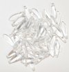 50 5x16mm Transparent Crystal Dagger Beads