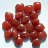 20 10x12mm Milky Topaz Glass Nugget Beads
