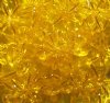 50 7x18mm Acrylic Transparent Yellow Paddle Wheel Beads