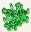 25 18x12mm Four Sided Twisted Ovals - Peridot