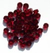 50 3x6mm Faceted Garnet Rondelle Beads