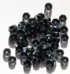 50 3x6mm Faceted Montana Blue Rondelle Beads