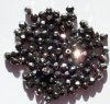 100 4mm Faceted Metallic Chrome Firepolish Beads