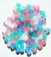 100 4mm Faceted Milky Opal Mix Firepolish Beads