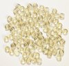 100 4mm Transparent Light Topaz Round Glass Beads