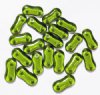 20 4x16mm Two Hole Spacer - Transparent Olivine