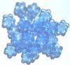 25 5x16mm Medium Sapphire Cupped Flowers