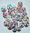 25 5x7mm Faceted Crystal AB Donut Beads