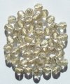 50 6mm Faceted Silverlined Vintage Style Crystal Firepolish Beads