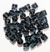 40 7x8mm Transparent Montana Pillow Beads