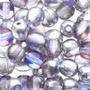 50 6mm Round Transparent Crystal Light Vitrail Glass Beads