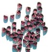 50 9mm Triangle Beads - Transparent Light Amethyst