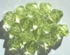 15 20mm Acrylic Faceted Bicone Beads - Lime