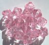 15 20mm Acrylic Faceted Bicone Beads - Pink