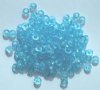 200 3x6mm Faceted Acrylic Rondelle Beads - Transparent Aqua