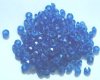 200 3x6mm Faceted Acrylic Rondelle Beads - Transparent Sapphire