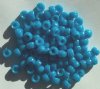 200 4x6mm Opaque Blue Acrylic Crow Beads