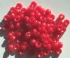 200 4x6mm Opaque Red Acrylic Crow Beads