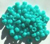 200 4x6mm Opaque Turquoise Acrylic Crow Beads