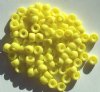 200 4x6mm Opaque Yellow Acrylic Crow Beads