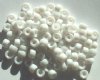 200 4x6mm White Acrylic Crow Beads