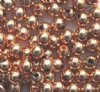 100 6mm Round Metallic Copper Acrylic Beads