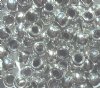 100 6x9mm Acrylic Metallic Silver Crow Beads