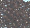 100 6x9mm Opaque Chocolate Brown Acrylic Crow Beads
