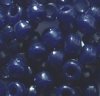 100 6x9mm Opaque Dark Navy Blue Acrylic Crow Beads 