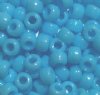 100 6x9mm Opaque Light Blue Acrylic Crow Beads