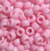 100 6x9mm Opaque Light Pink Acrylic Crow Beads