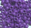 100 6x9mm Opaque Purple Acrylic Crow Beads