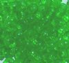100 6x9mm Transparent Green Acrylic Crow Beads