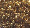100 8mm Faceted Acrylic Metallic Gold