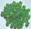 50 9mm Acrylic Green AB Rosebuds