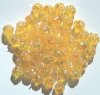 50 9mm Acrylic Yellow AB Rosebuds