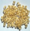 100 4mm Faceted Light Topaz Beads